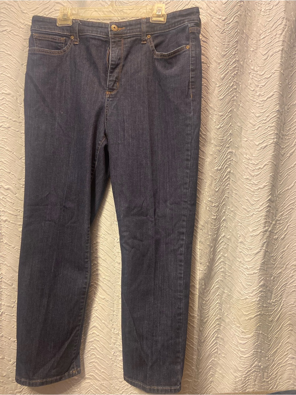 St. John's Bay Women's Dark Blue Straight-Leg Jeans